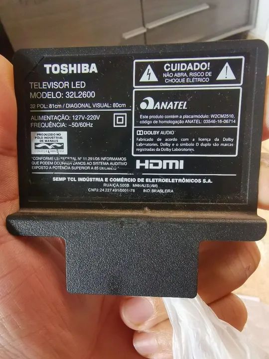 Peças TV Semp Toshiba 32L2600