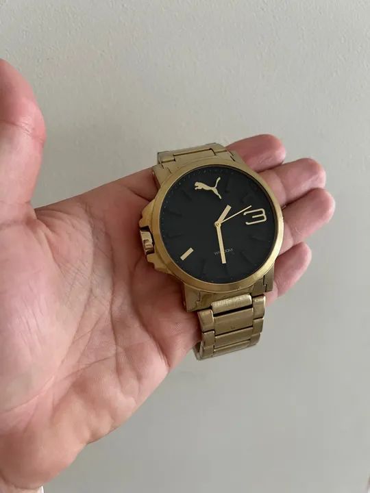 Relógio Puma Masculino Dourado