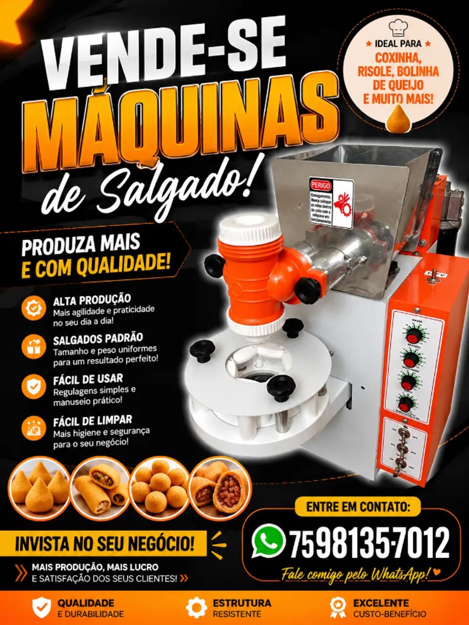 Máquina de fazer salgado compacta print - Foto 3