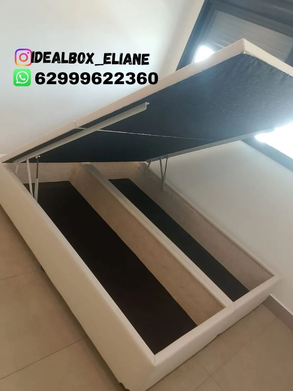 Box baú Queen size com estrutura Reforçada  - Foto 4