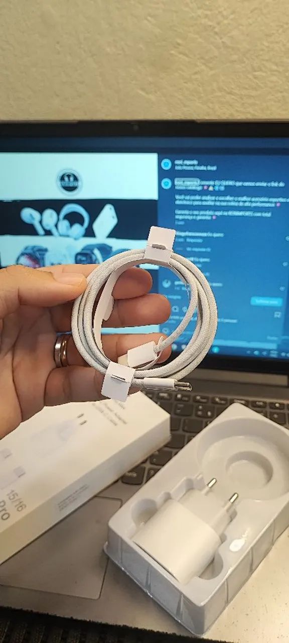 Carregador completo para Ios - USB C + USB C - Premium - 35W - Foto 4