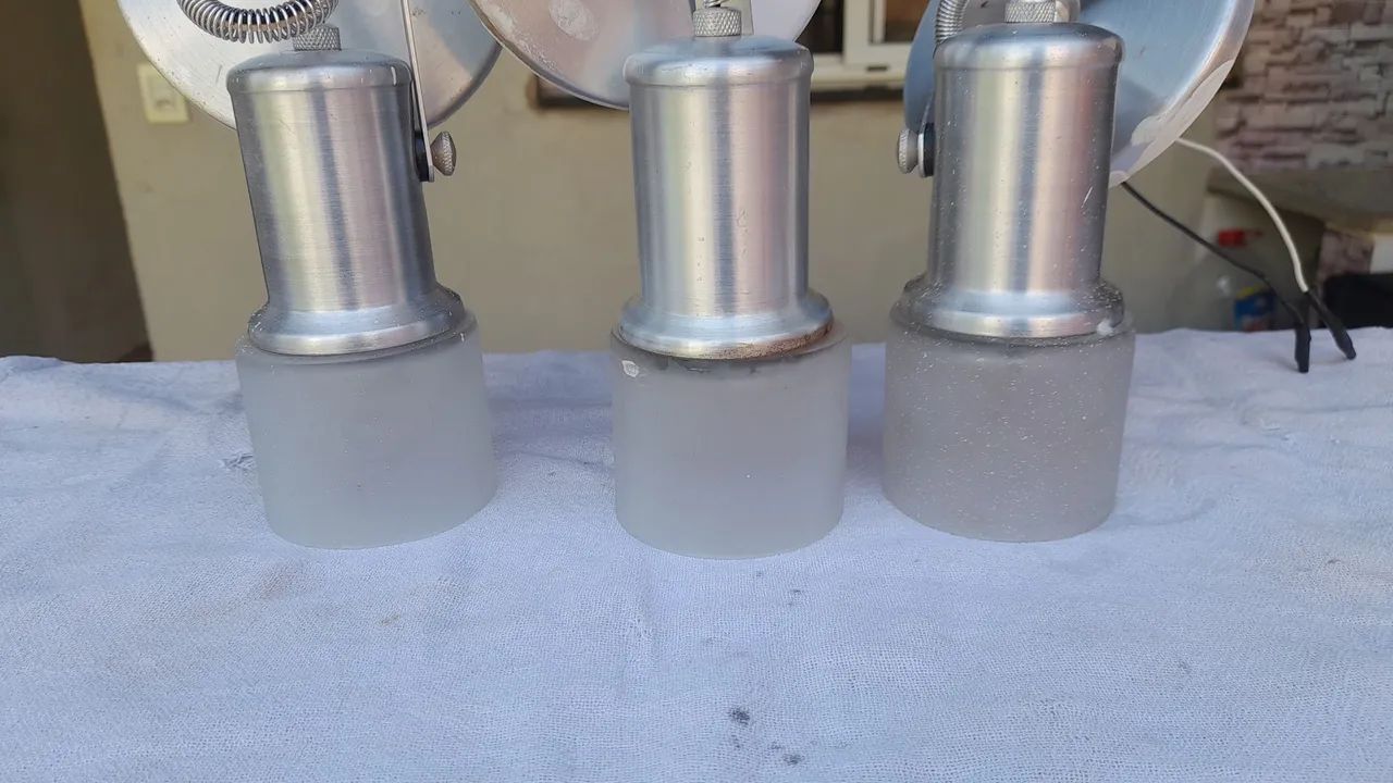 Arandelas de vidro kit com 3