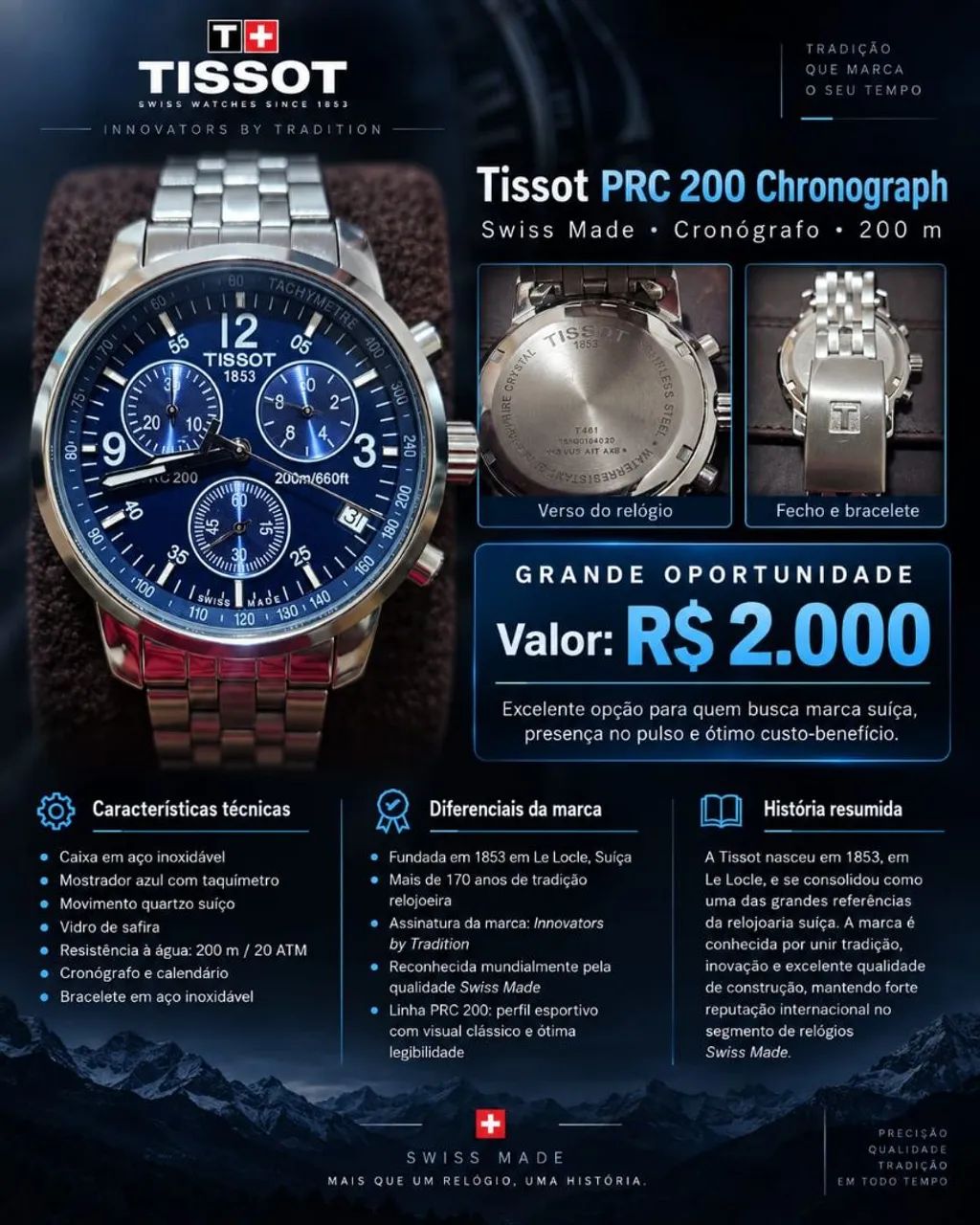 Oportunidadeo relógio Tissot!