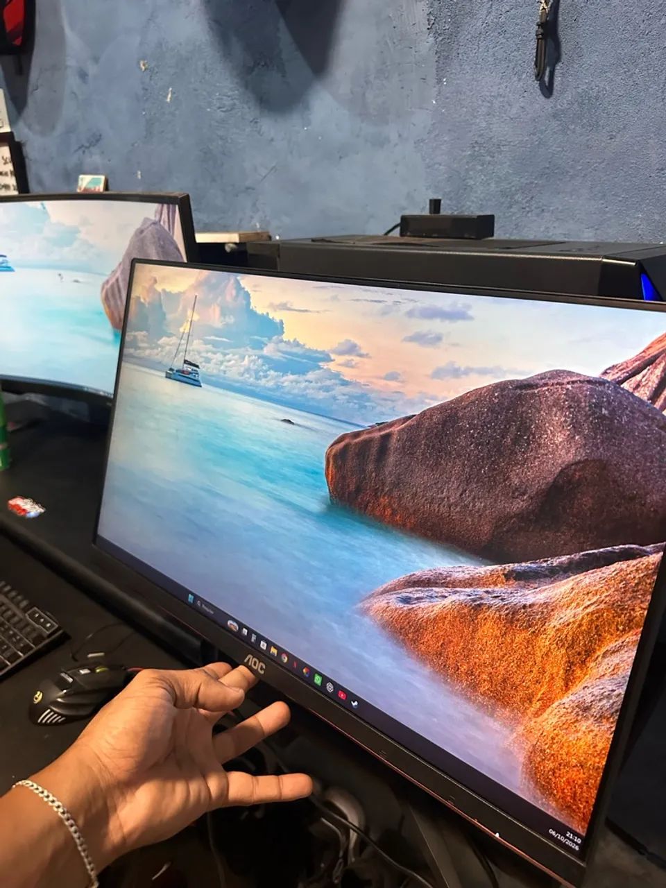 MONITOR GAMER AOC 24 POLEGADAS NOVO - Foto 5