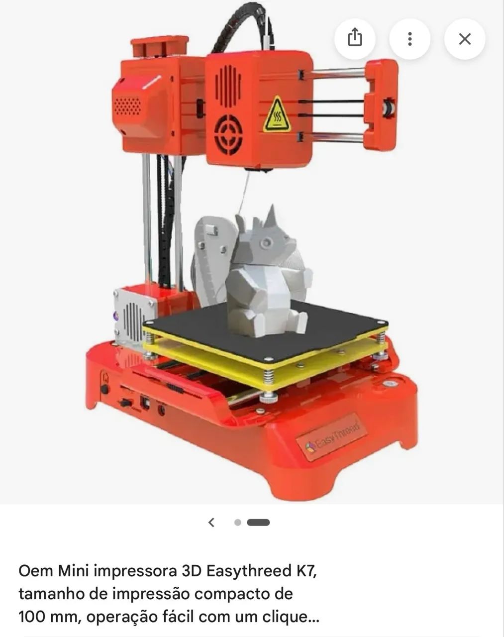 Mini Printer  máquina de impressão 3d k7 - Foto 2