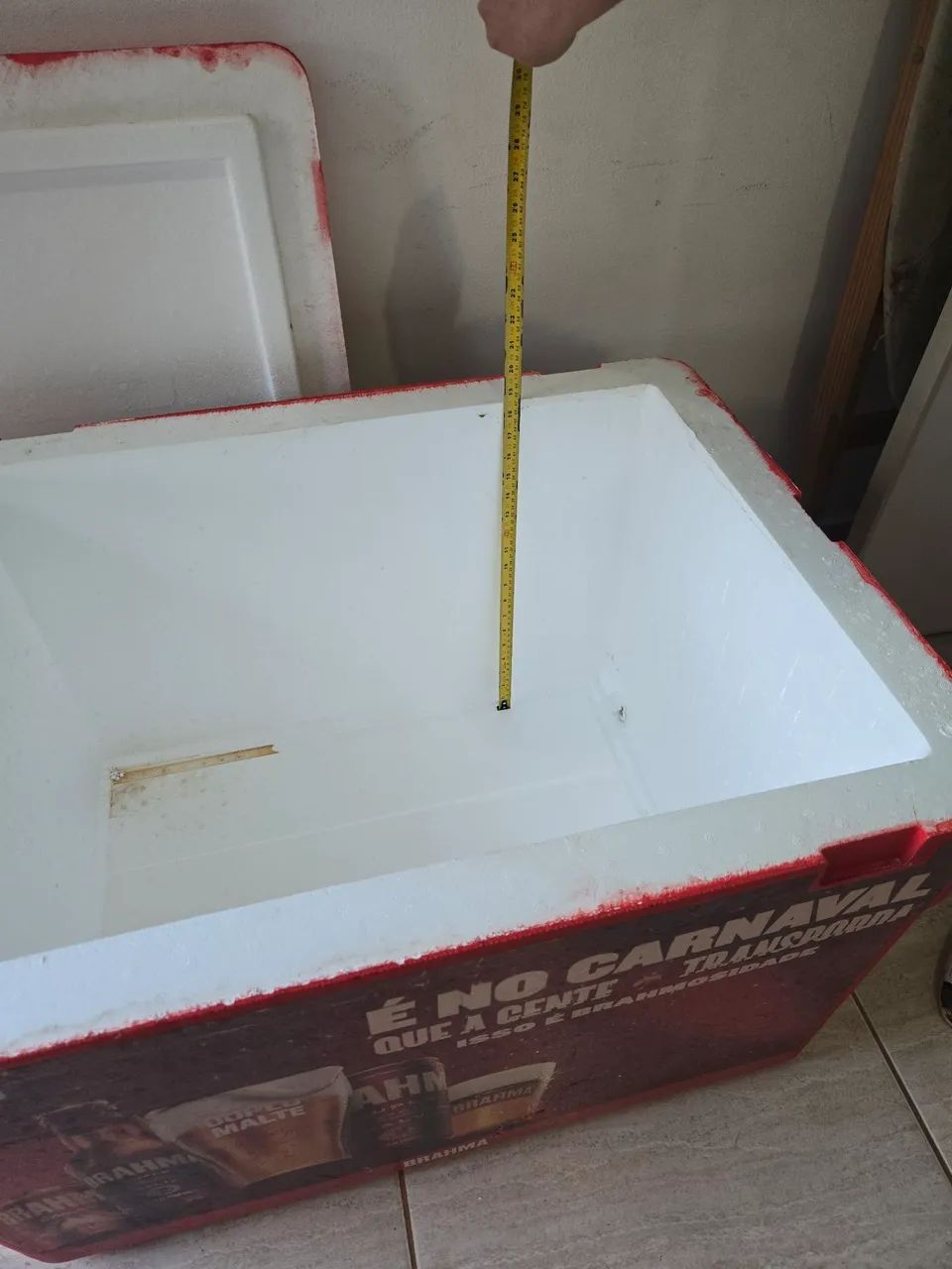 Caixa de isopor nova com Dreno 170 litros - Foto 5