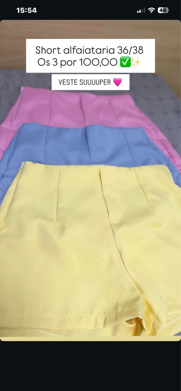 Shorts alfaiataria 