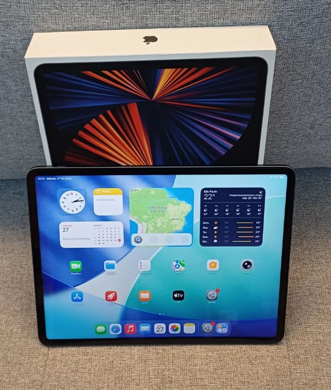 iPad Pro 12.9 M1 Perfeito Troco - Foto 3