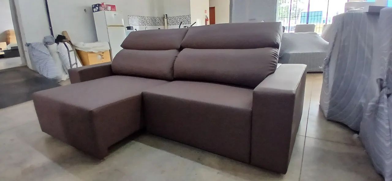Sofá Retrátil e Reclinável 2.10m - Foto 2