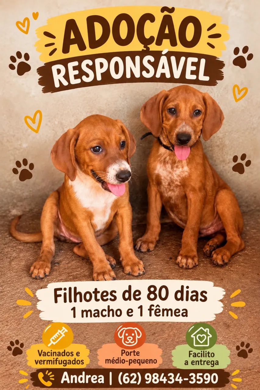 Adoção responsável de filhote 