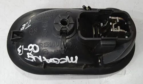 Maçaneta Interna Traseira Esquerda Megane 2006 - 2013 Prateado Traseira - Foto 3