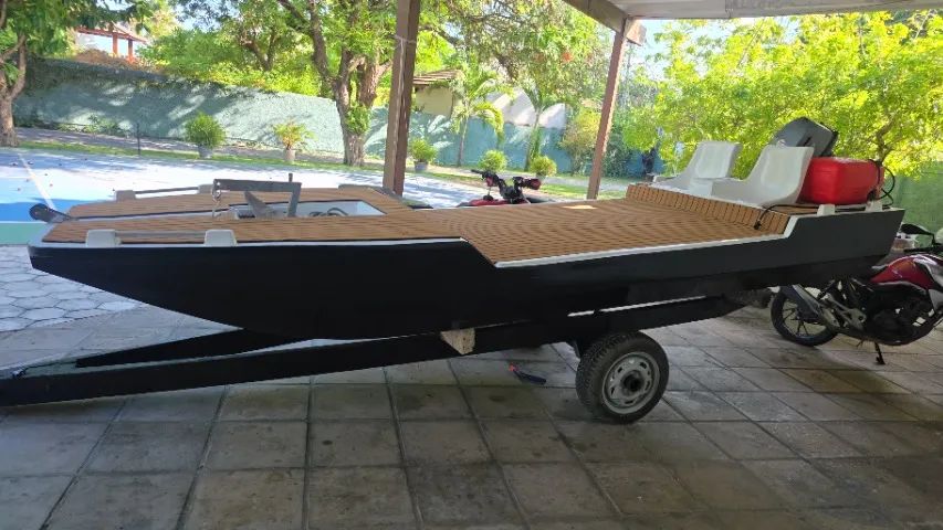 Jangada Reformada com motor popa zero - Foto 2