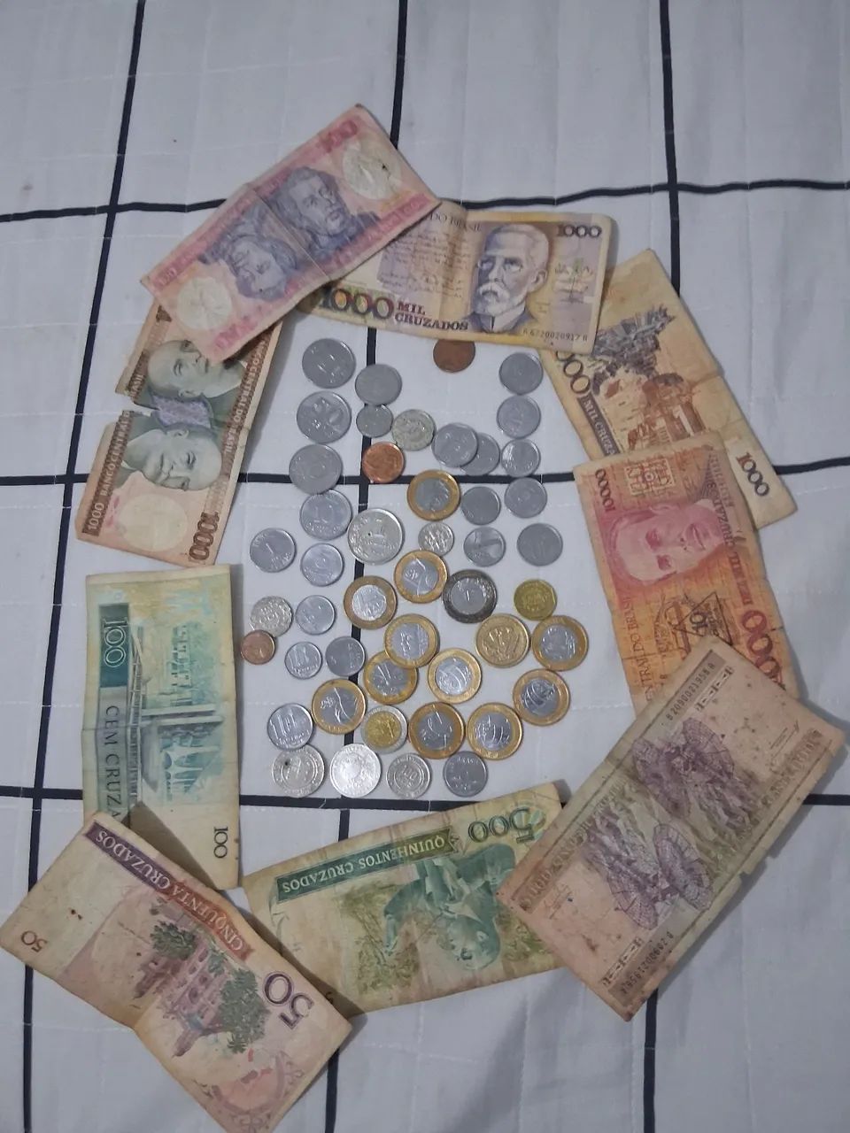 Coleção de moedas e Notas Antigas