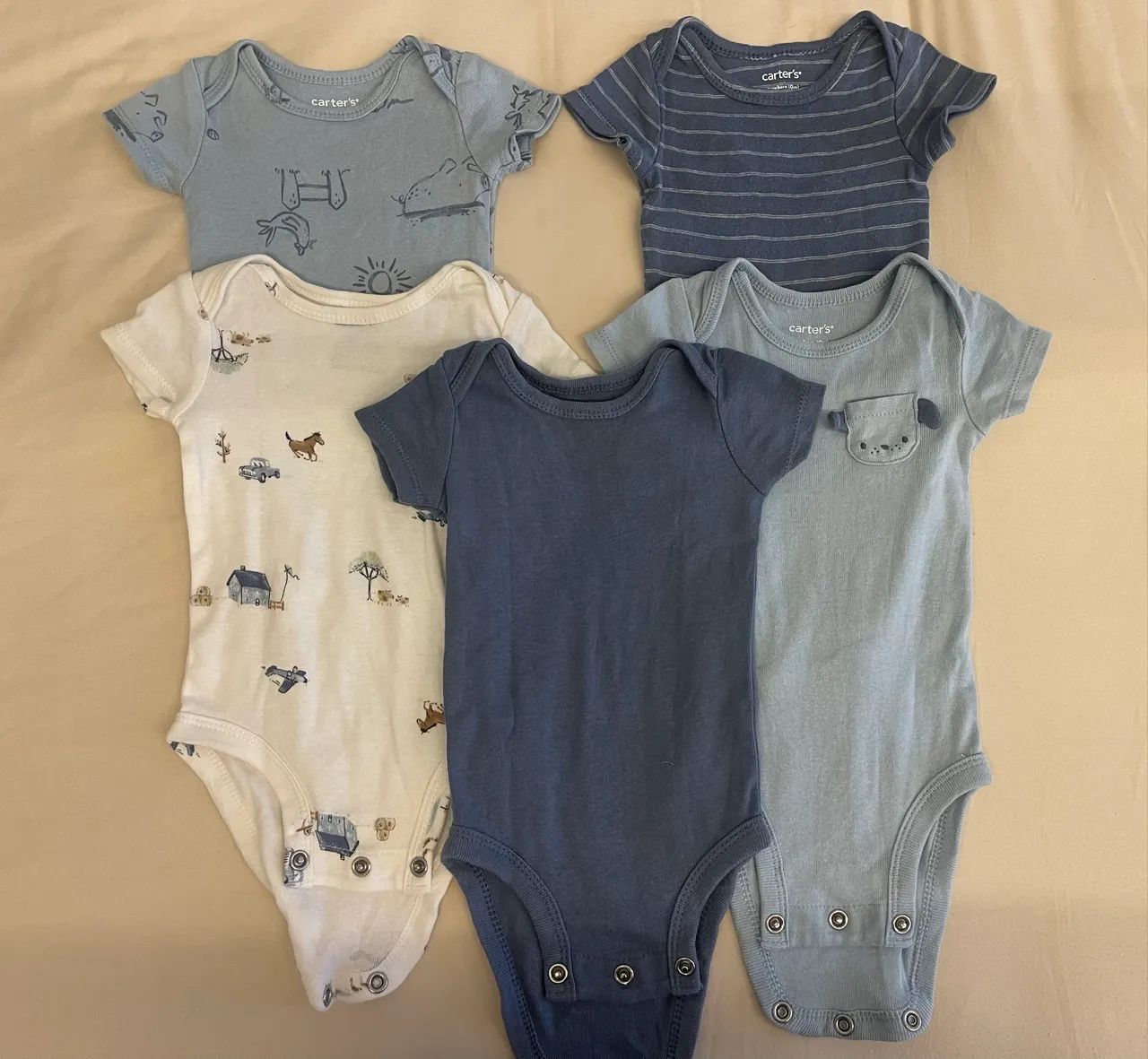 Kit body manga curta RN Carters