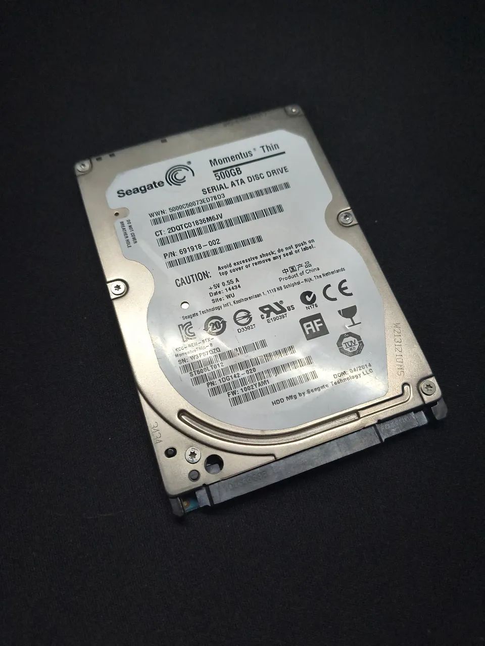 HD de Notebook Seagate 500gb