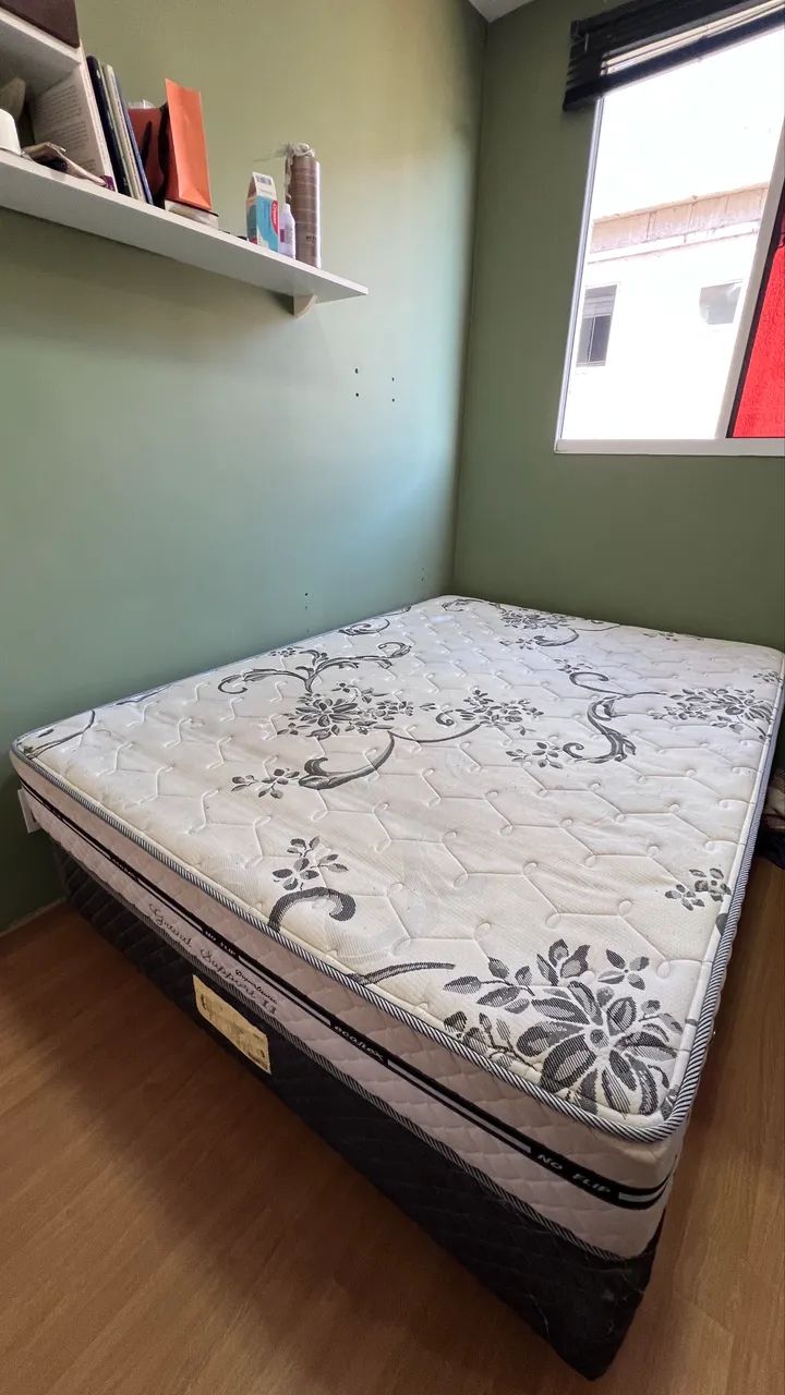 Cama box casal mais colchão Ecoflex - Foto 2