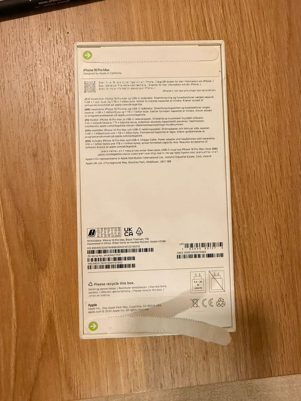 IPHONE 16 PROMAX 1TB ZERO LACRADO NA CAIXA COR BLACK TITANIUM - Foto 4