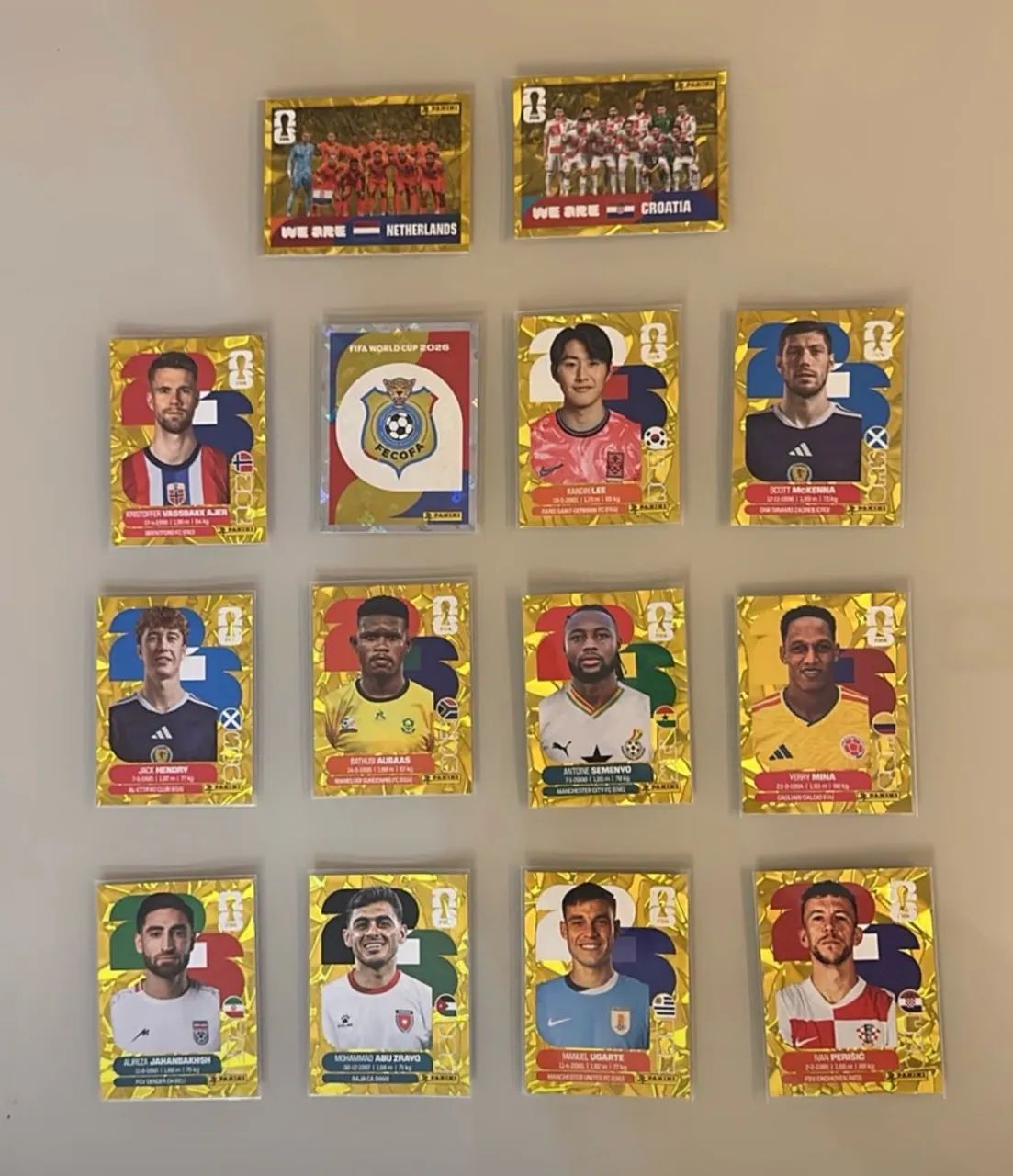 Figurinhas Gold Crumples