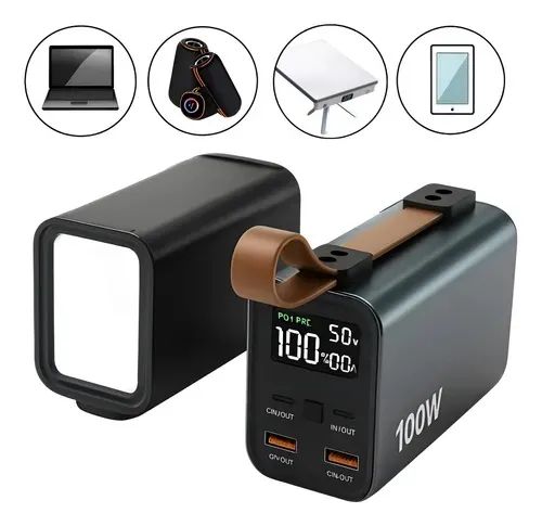 Carregador Power Bank 30.000mah Portatil Starlink 100w 