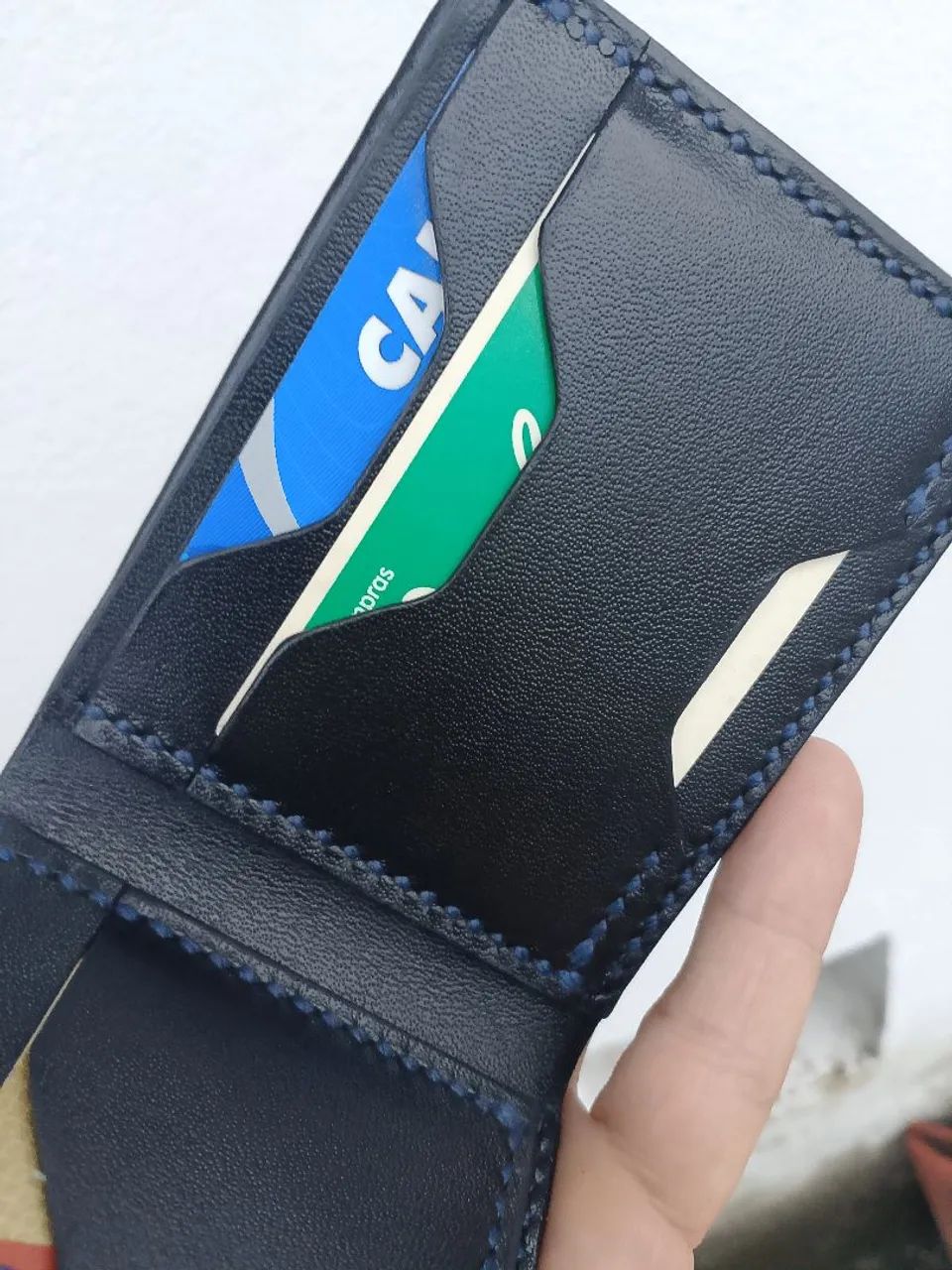 Carteira de couro legítimo  - Foto 4