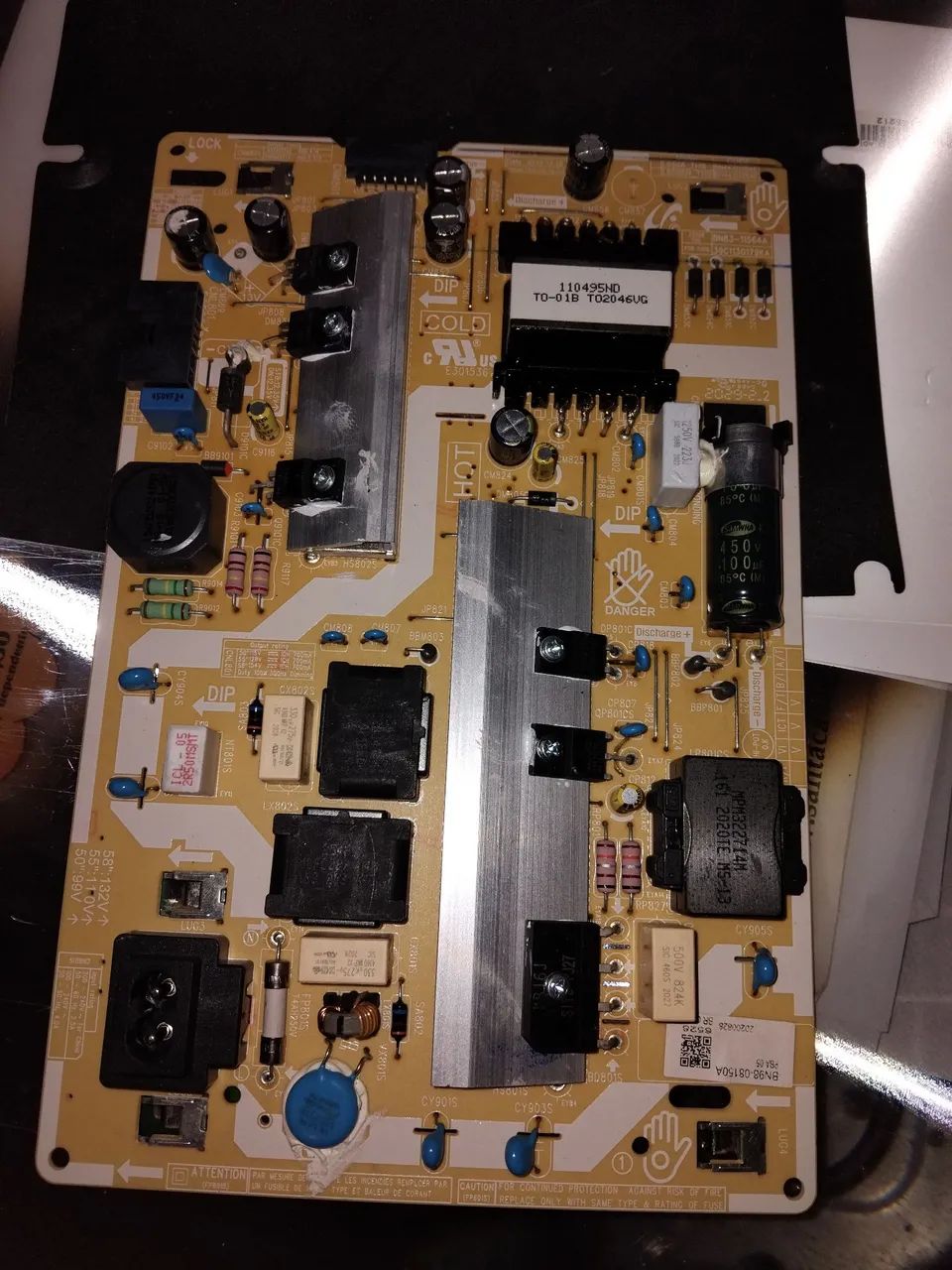 Placa da fonte tv Samsung UN50TU8000G