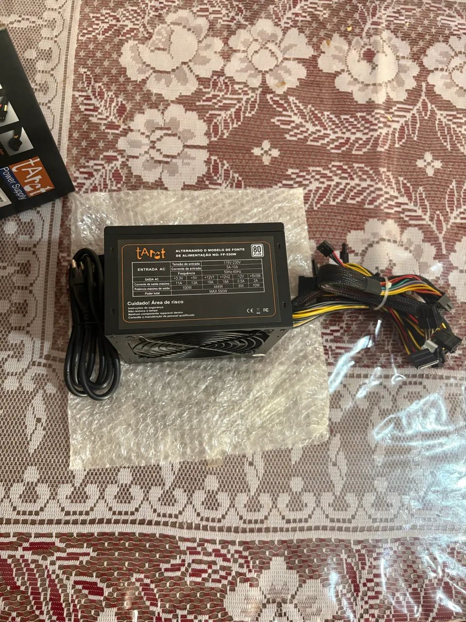 Fonte Taret 550w selo 80 plus  - Foto 3