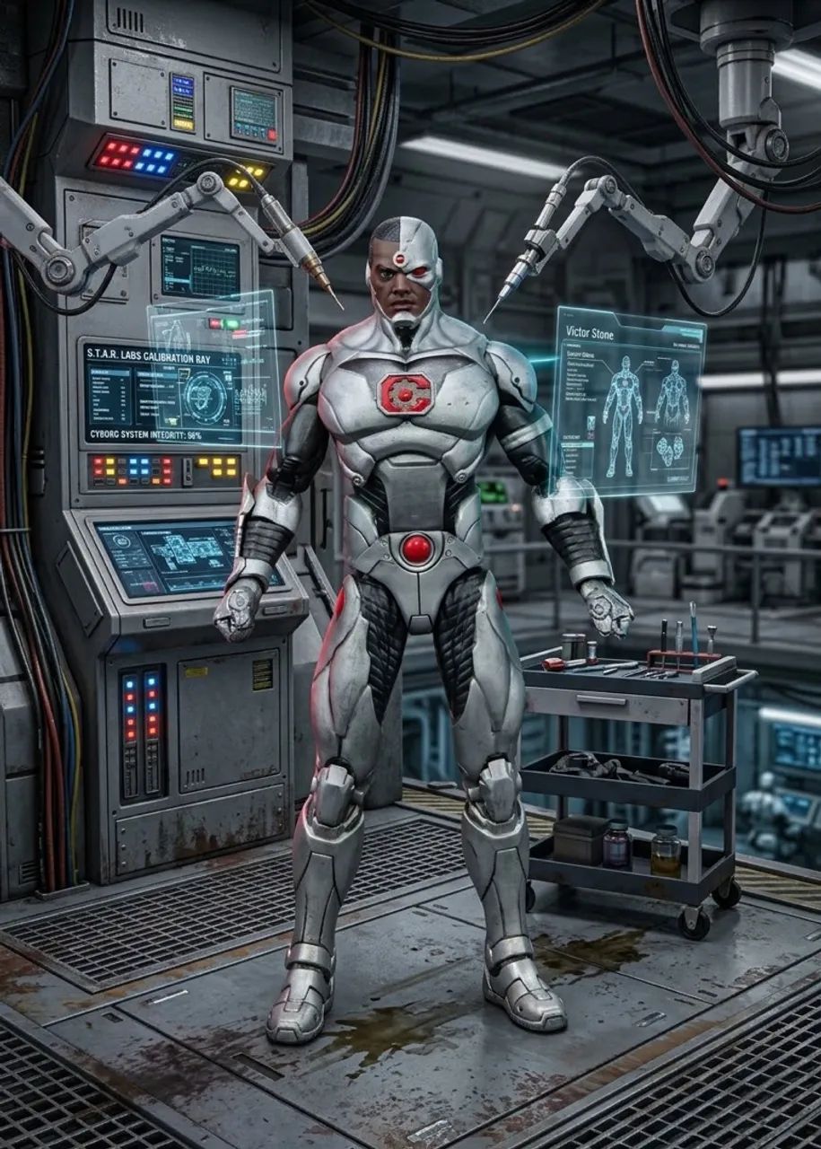 DC Incons - Figura de 6 polegadas da Liga da Justiça (Cyborg)