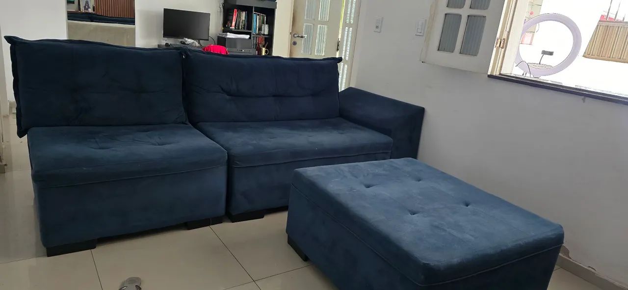 Sofá e puff - Foto 3