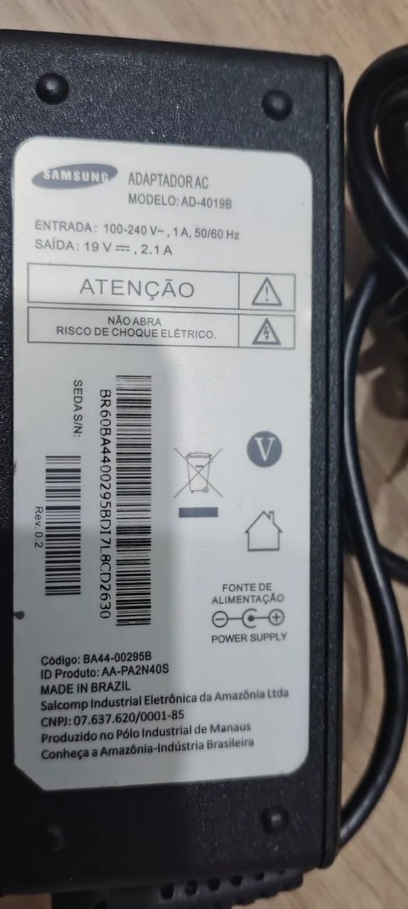 Fonte original notebook Samsung NP530XBB -Bivolt - Foto 2