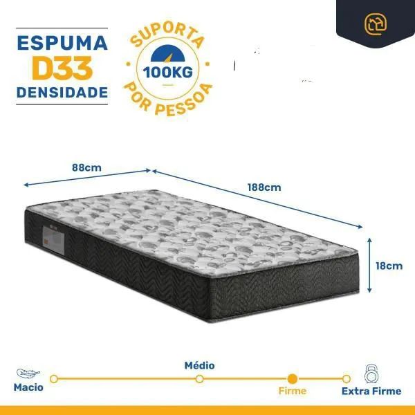 Mega oferta do Dia!! Colchão Solteiro DN-33