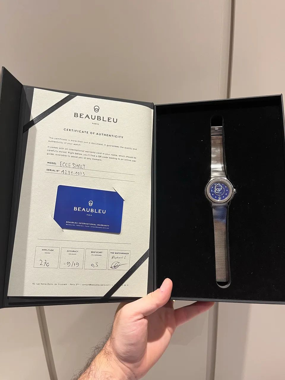Relógio Automático Beaubleu ecce smalt 39mm - Foto 5
