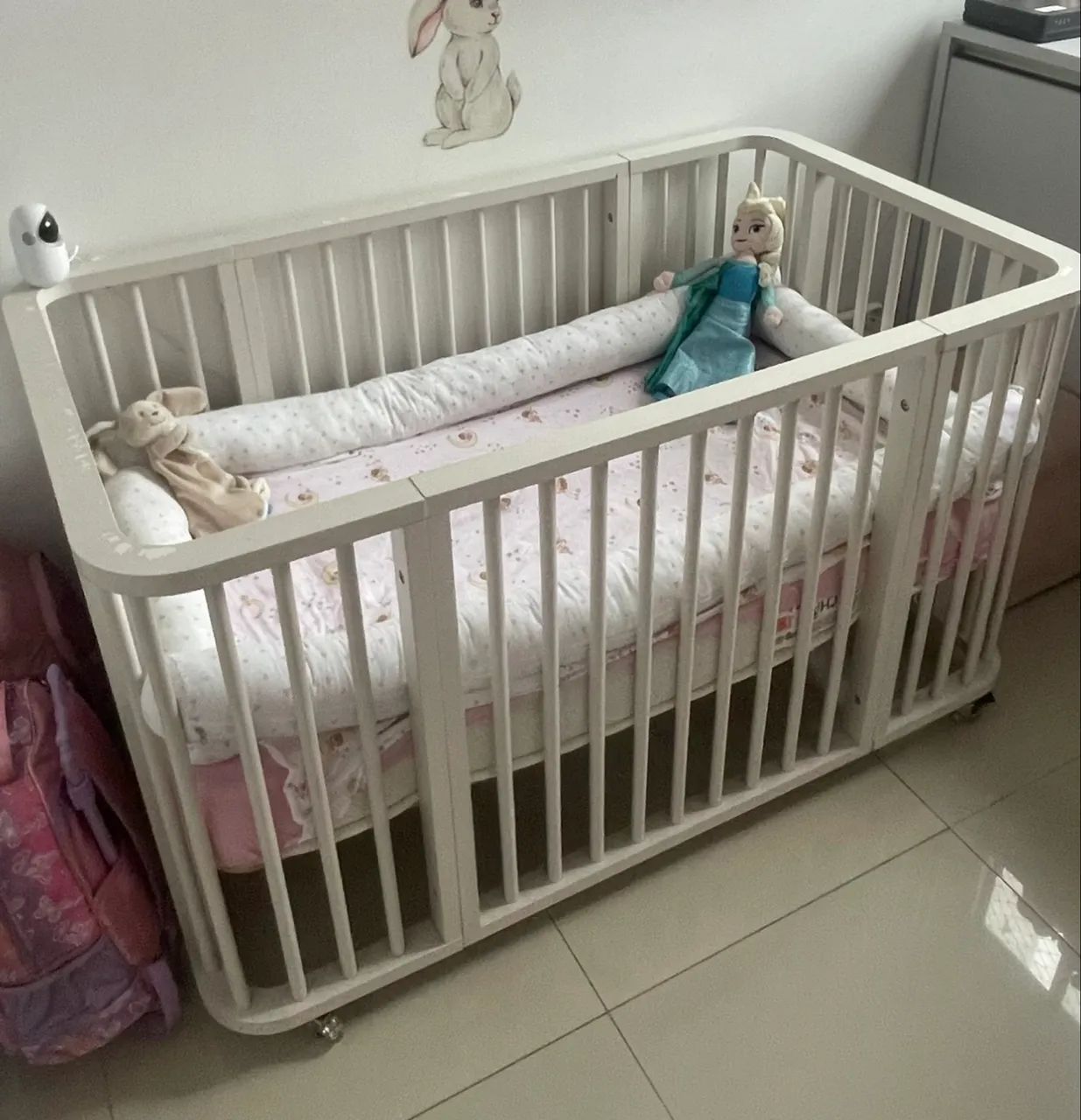 BERÇO QUE VIRA CAMA - BRANCO
