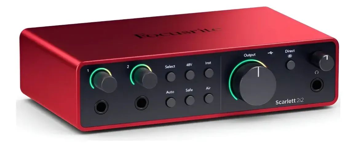 Interface De Áudio Focusrite Scarlett 2i2 4th Gen 4ª Geração