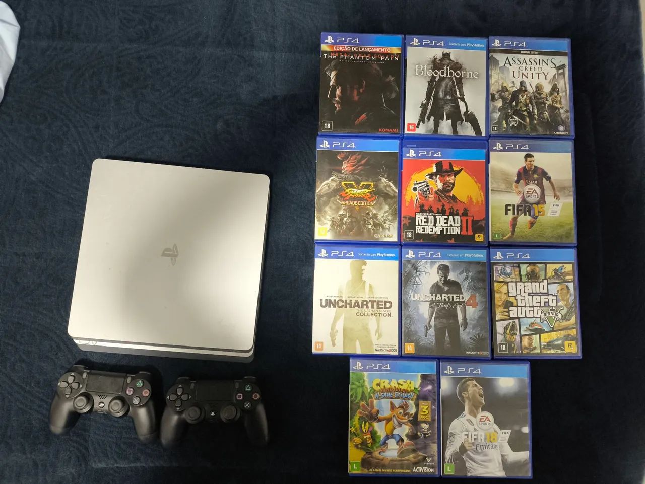 PS4 Slim 500gb (edição limitada) + 11 jogos - Foto 2