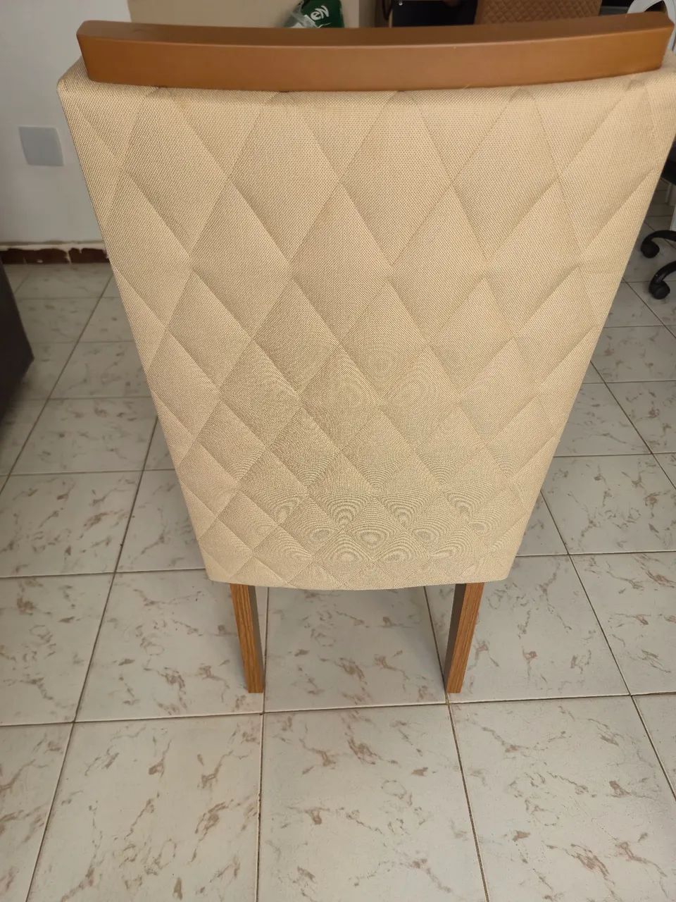 Mesa 4 lugares com tampo de vidro - Foto 5