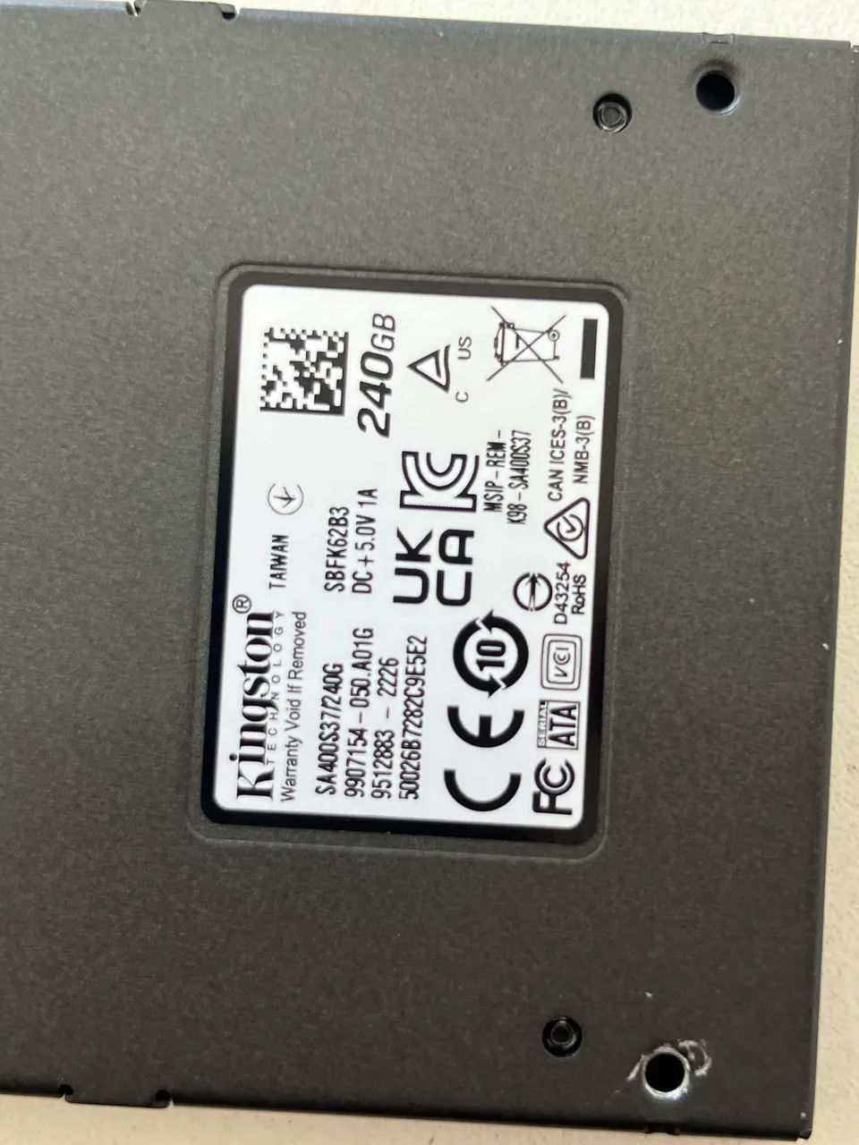 SSD 240gb interno kingston preto - Foto 2