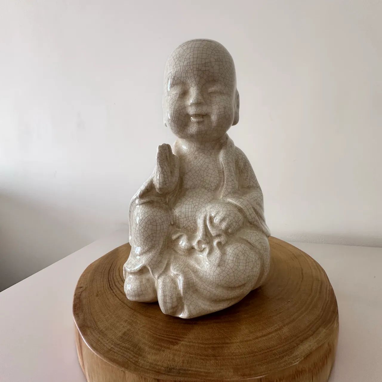 Buda e pássaro em cerâmica - Foto 2