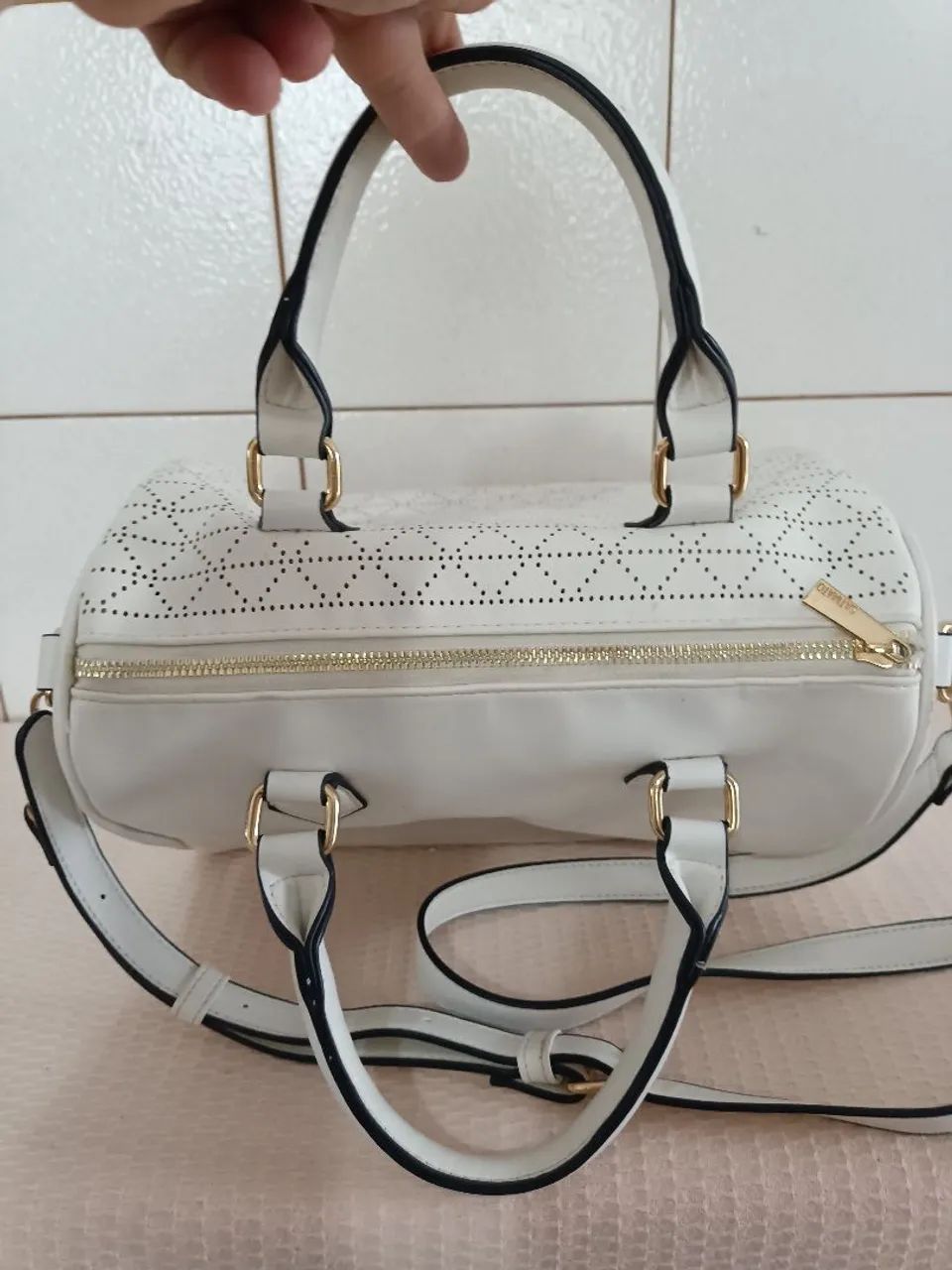  Bolsa Média triângulos Satinato  - Foto 3