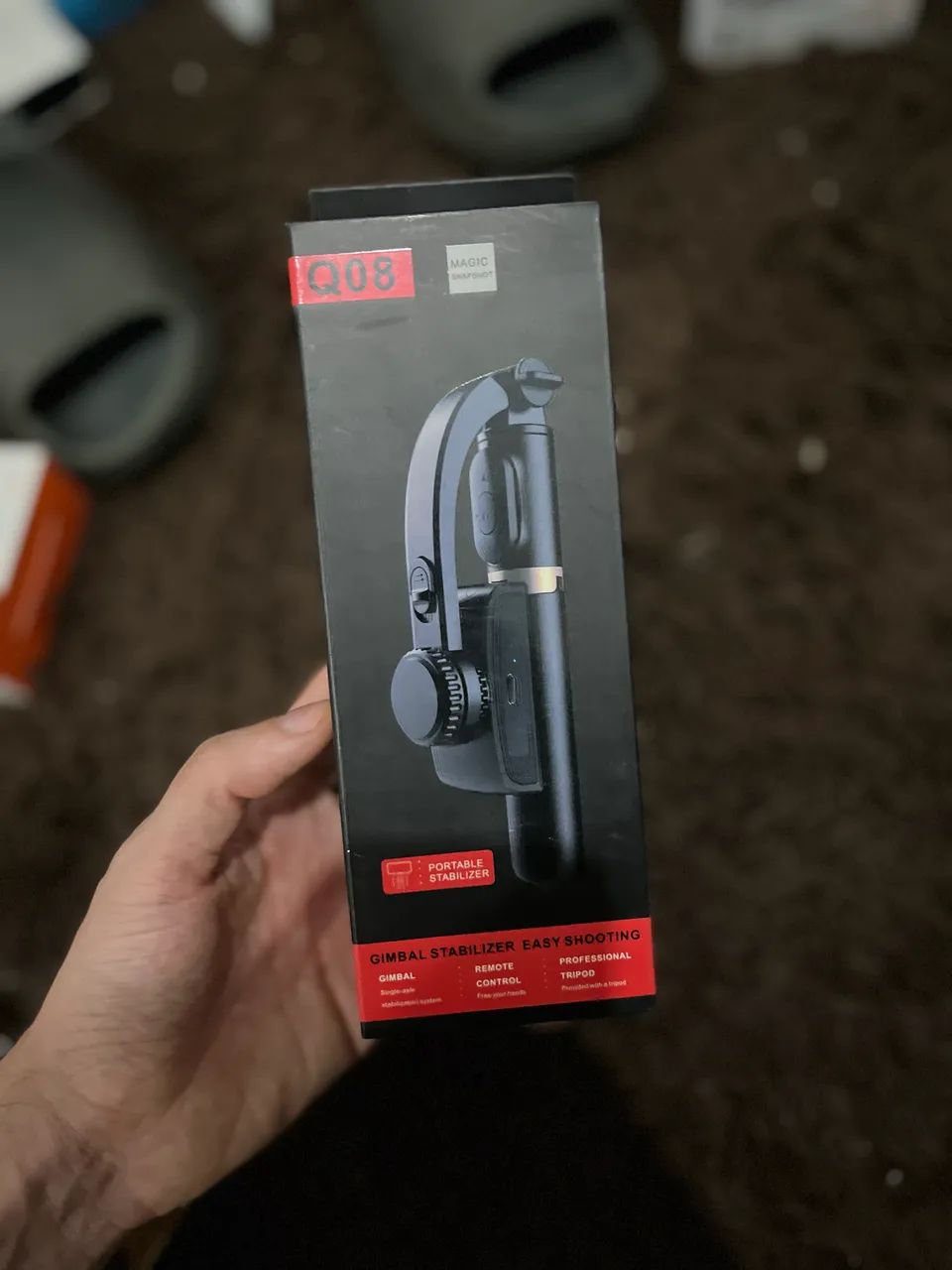 Gimbal Profissional Q08 Preto