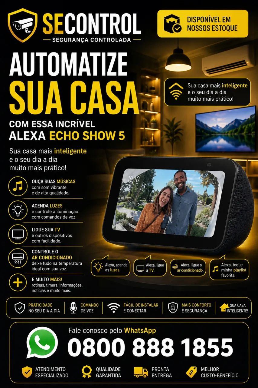 Alexa echo show 5g com tela , instalada e configurada 