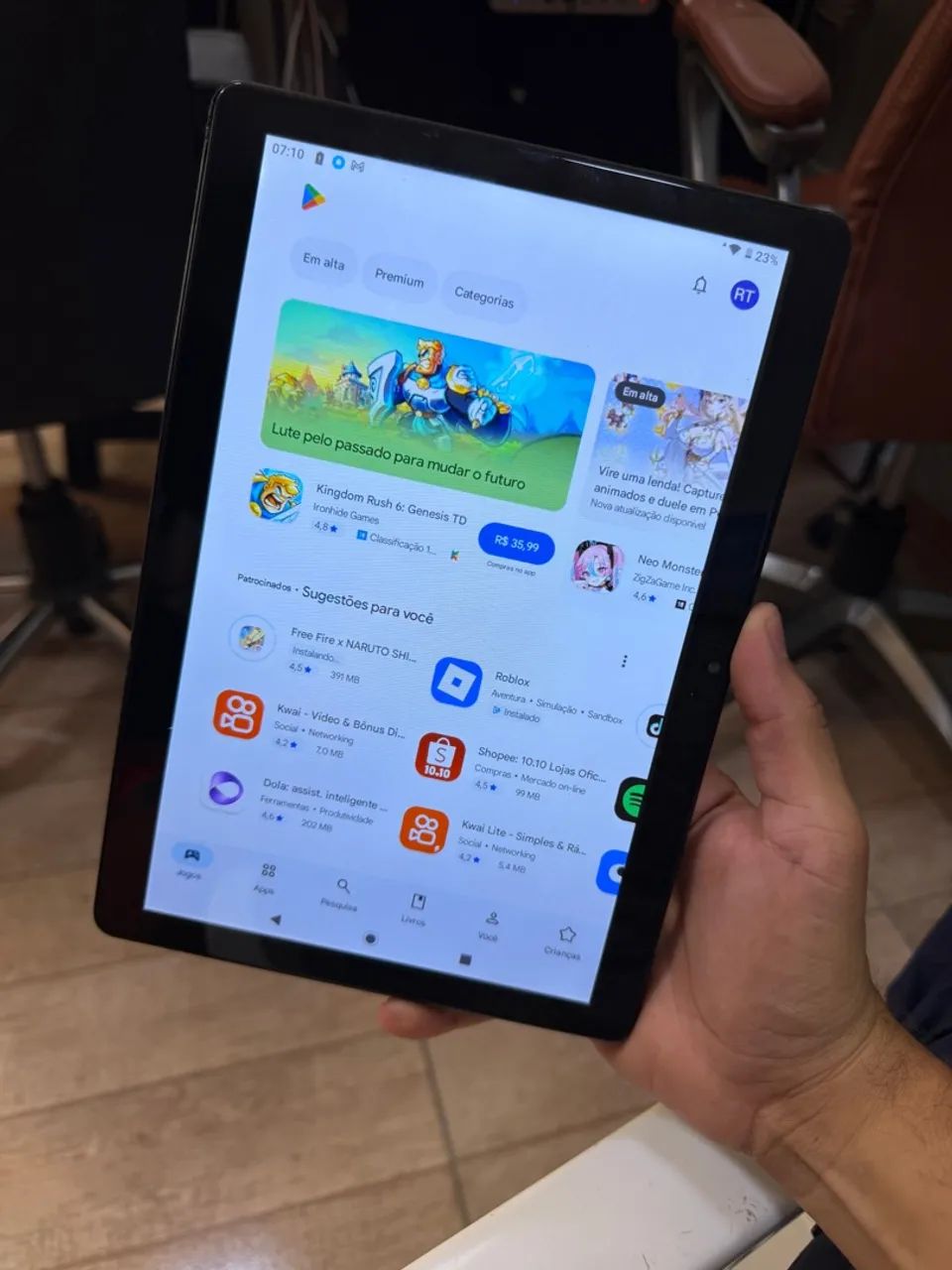 Tablet Multilaser M10 4G 32GB com Capinha - Foto 4