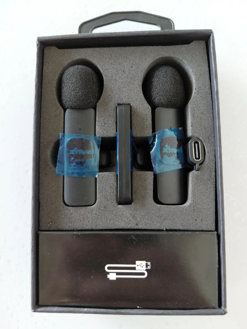 Microfone Lapela Duplo Celular Xtrad DL-127 Para Android e iPhone - Estado de Novo - Foto 4