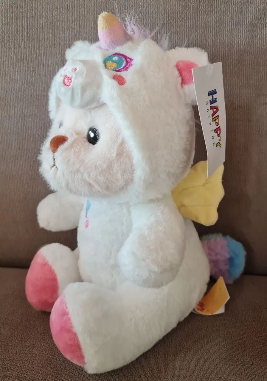 Pelucia Ted Unicórnio nova, 28 cm - Foto 4