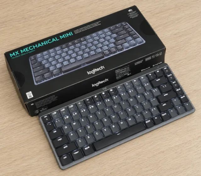 Teclado Logitech MX Mechanical Mini - com caixa e nota fiscal - Foto 3