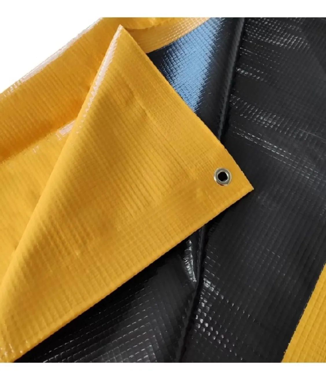 Lona de Caminhao Antichamas Laranja/Preto 5x3 m