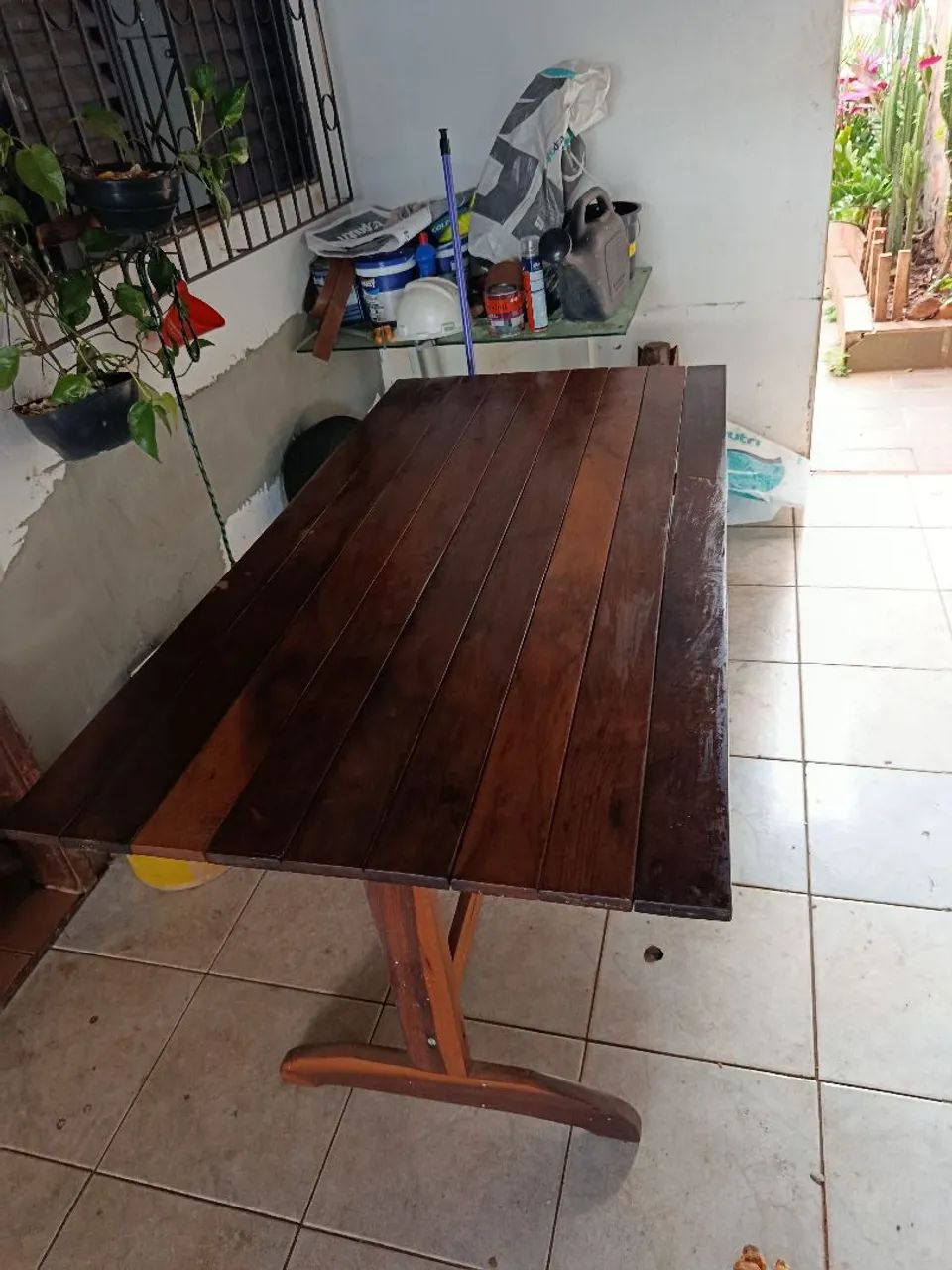 Mesa cumaru rústica 160 x 82,5 cm 
