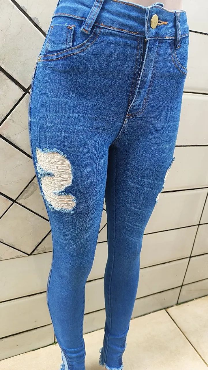 Calça jeans feminina Tam 38  - Foto 3