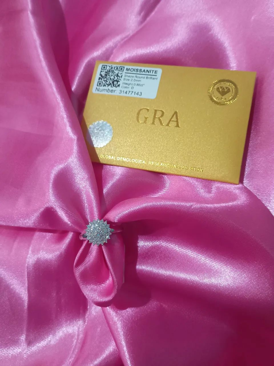 Anel chuveiro Moissanite  - Foto 4