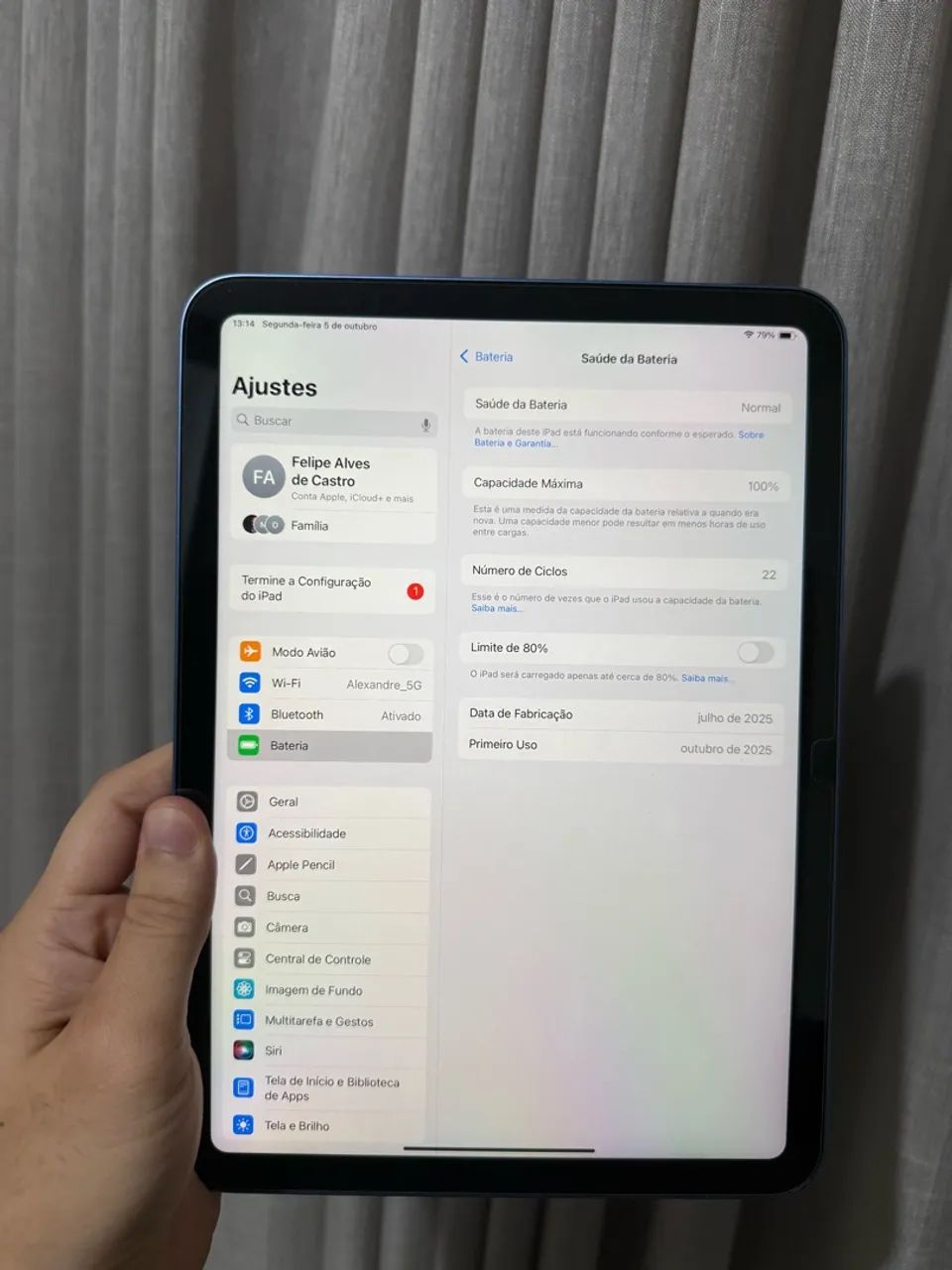 IPAD 11 (A16) AZUL 128GB - FAÇO OLX PAY - Foto 3