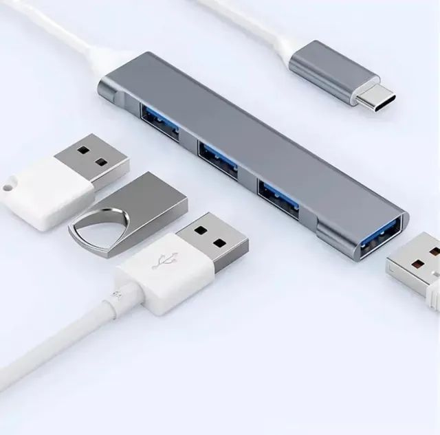 HUB USB 3.0 - 4 portas Tipo C HUB 6C-3 - Foto 3
